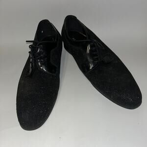 Aldo Aloalian Black Shimmer Sparkle Oxford Dress Shoes Men's Size 11